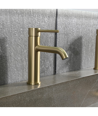 Robinet, mitigeur rond design doré LB-8143GY