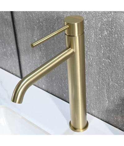 Robinet, mitigeur, rehaussé rond design doré LB-8144GY