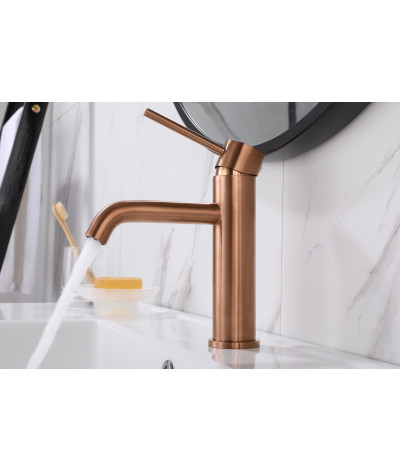 Robinet, mitigeur rond design cuivré LB-M8143RGY