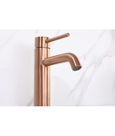 Robinet, mitigeur rond design cuivré LB-M8143RGY