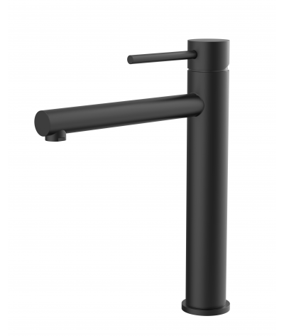 Robinet, mitigeur rond rehaussé design noir LB-M8159B