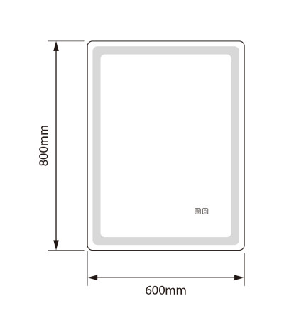 Miroir salle de bain LED rectangulaire LB-6000