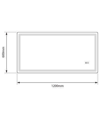 Miroir salle de bain LED rectangulaire LB-6000