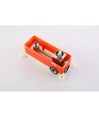 Robinet, mitigeur encastrable carré design doré, LB-M811017GY