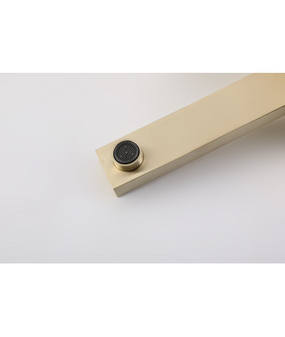 Robinet, mitigeur encastrable carré design doré, LB-M811017GY