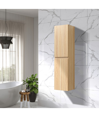 Colonne salle de bain chêne clair LB-C120-12C