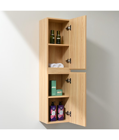 Colonne salle de bain chêne clair LB-C120-12C