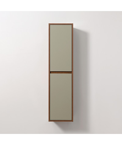 Colonne salle de bain bois et vert LB-C1002