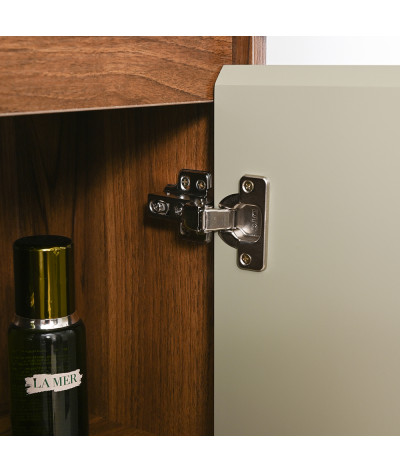 Colonne salle de bain bois et vert LB-C1002