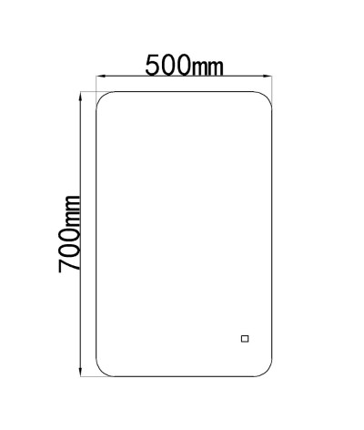 Miroir salle de bain LED avec anti buée et LED 3 couleurs LB-85070A
