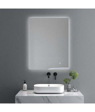 Miroir salle de bain LED avec anti buée et LED 3 couleurs LB-85070A
