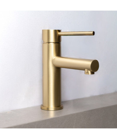 Robinet, mitigeur rond design doré, LB-M8158GY