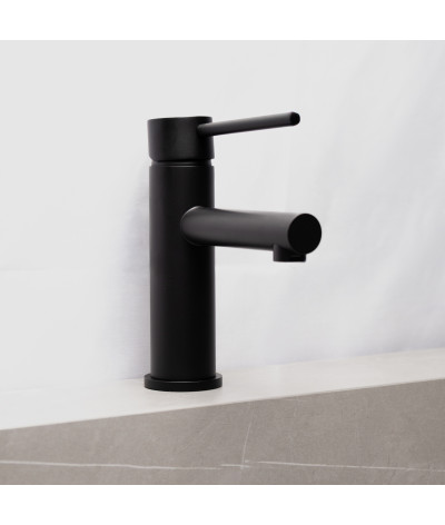 Robinet, mitigeur rond design noir, LB-M8158B
