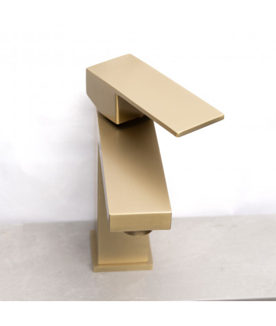 Robinet, mitigeur carré design doré LB-M8140GY