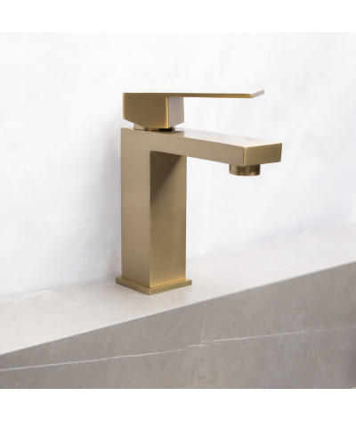 Robinet, mitigeur carré design doré LB-M8140GY