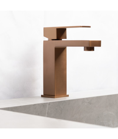 Robinet, Mitigeur de salle de bain cuivré modern LB-M8140RGY