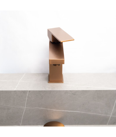 Robinet, Mitigeur de salle de bain cuivré modern LB-M8140RGY