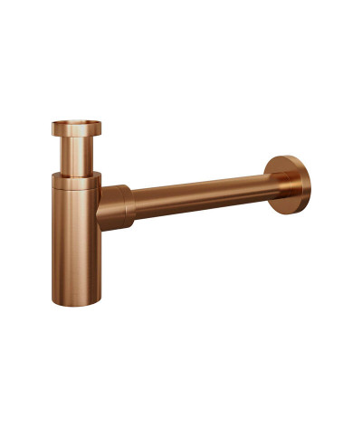 Siphon universel lavabo, évier design cuivré