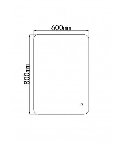Miroir salle de bain LED rectangulaire LB-85070