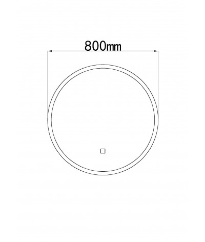 Miroir salle de bain LED rond LB-228080
