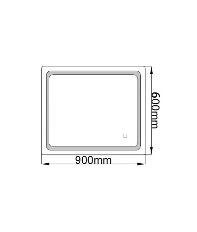 Miroir salle de bain LED rectangulaire LB-4000