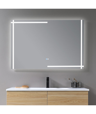 Miroir salle de bain LED anti buée et LED 3 couleurs LB-4693