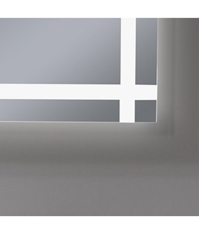 Miroir salle de bain LED anti buée et LED 3 couleurs LB-4693