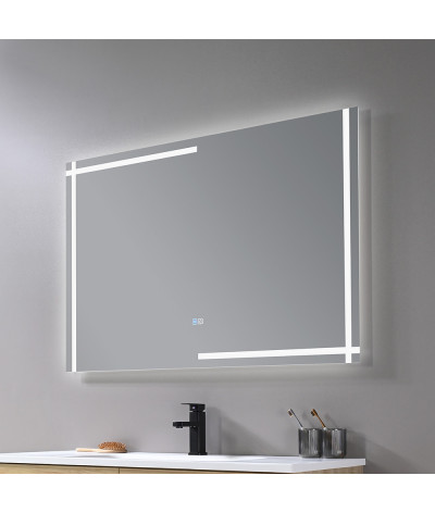 Miroir salle de bain LED anti buée et LED 3 couleurs LB-4693