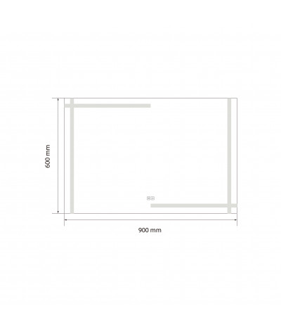 Miroir salle de bain LED anti buée et LED 3 couleurs LB-4693