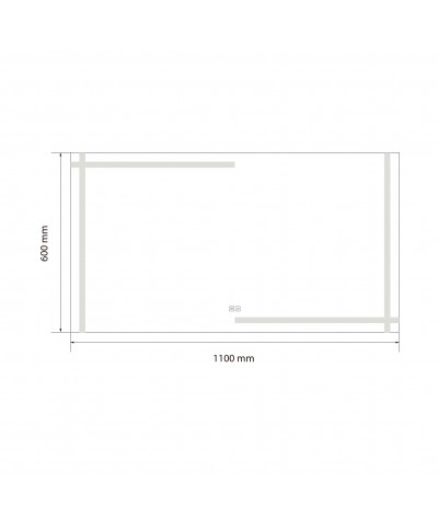 Miroir salle de bain LED anti buée et LED 3 couleurs LB-4693