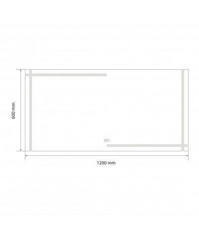 Miroir salle de bain LED anti buée et LED 3 couleurs LB-4693